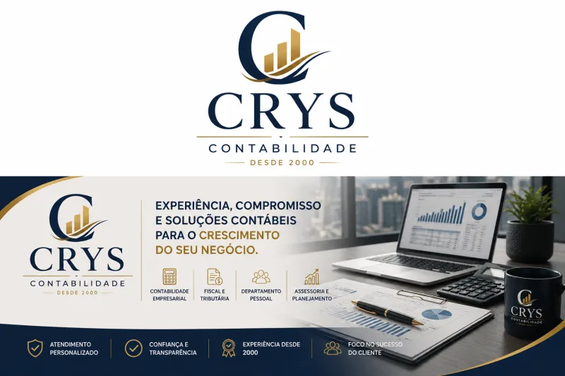 Logomarca de Crys Contabilidade