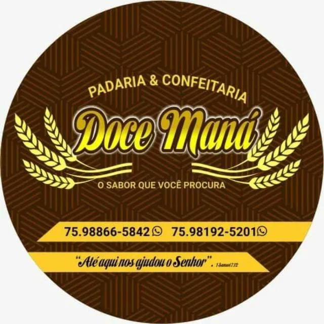 Logomarca de Padaria e Confeitaria Doce Maná