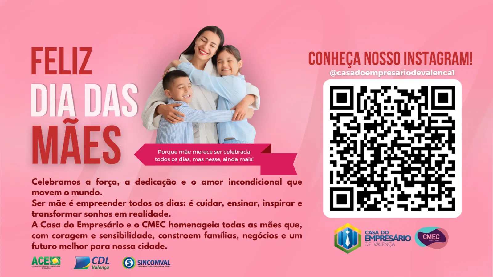 Casa do Empresário celebra o Dia das Mães com ação especial e sorteio no comércio